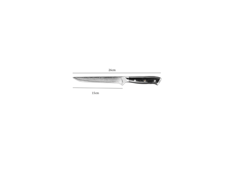 Kuro Damascus Honesuki - Boning Knife