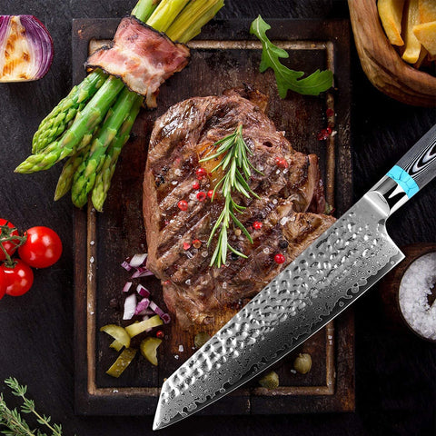 Chitan Damascus Kiritsuke