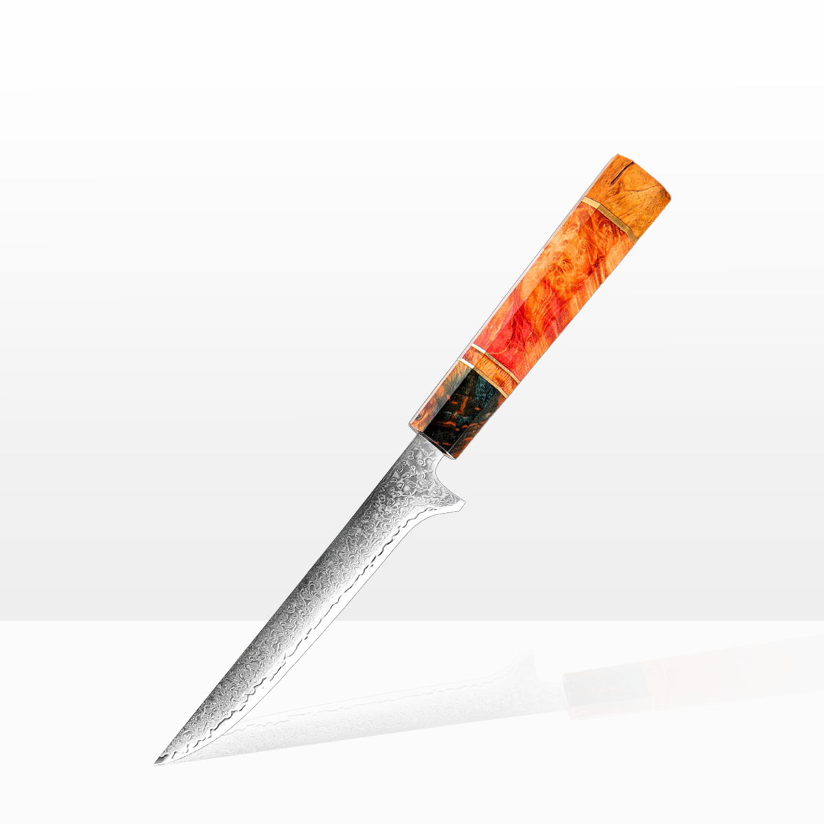Mahou Damascus Honesuki - Boning Knife