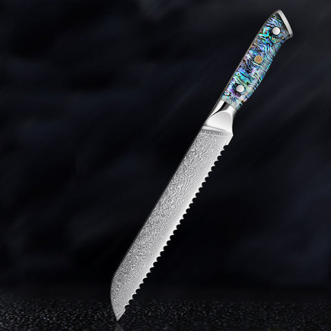 Aonami Damascus Pankiri - Bread Knife