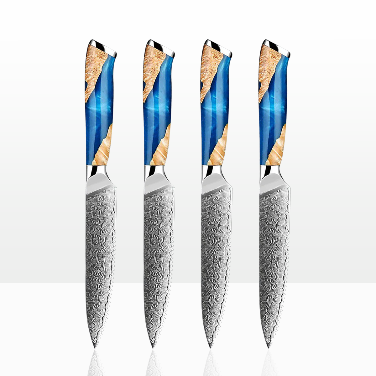 Umi Damascus Steak Knife Bundle