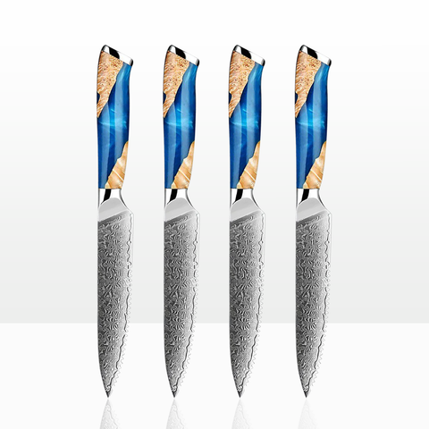 Umi Damascus Steak Knife Bundle
