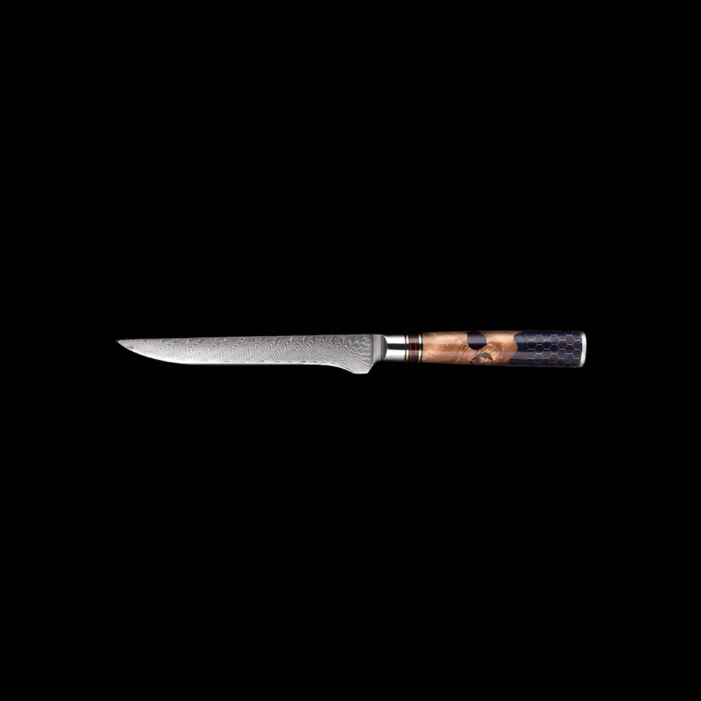 Kiba Damascus Honesuki - Boning Knife
